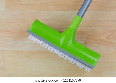 Floor Cleaning Hard Brush With Dryer Squeegee, Sharp Rubber Edge For Swipe Cleaning 
