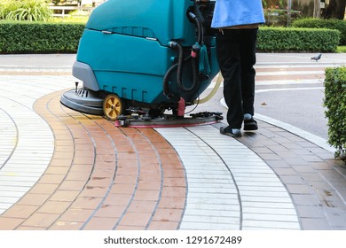 Floor Cleaning Machine Hospital Area.