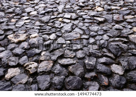 The floor counstruct with old stone for background