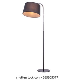 Floor Lamp, Isolated On White Background.