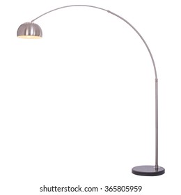 Floor Lamp, Isolated On White Background.