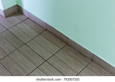 the floor is made of tiles