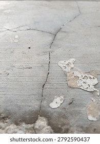 The floor is not maintained and there are small cracks that can get bigger over time.