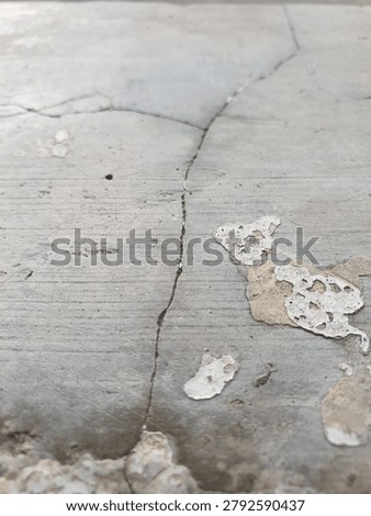 The floor is not maintained and there are small cracks that can get bigger over time.