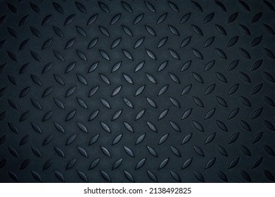 A Floor Pattern Diamond Plate Metal Steel Background Seamless Texture Close Up.