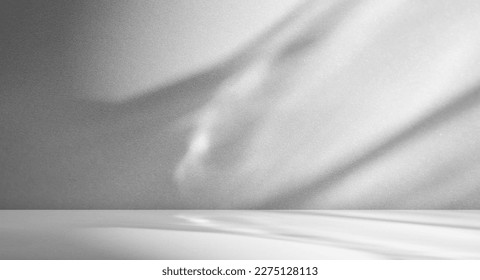Floor Shadow Background Kitchen Room Shadow Wall White Concrete Abstract Cement Grey Marble Light Leaf on Table Product Display 3d Minimal Mockup Podium Template Platform Backdrop Scene Loft Pattern. - Shutterstock ID 2275128113