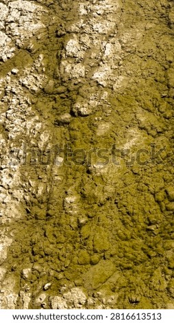 The floor underneath the water of the Trinity River in Fort Worth, Texas, USA.