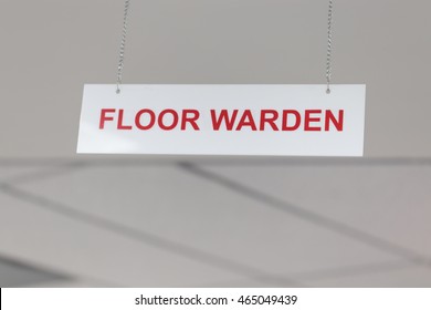 Floor Warden Sign