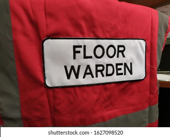 Floor Warden Sign Jacket To Use During Fire Drill 