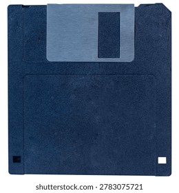 A floppy disk is a storage medium used to store data on a computer or PC. The concept of digital data storage.