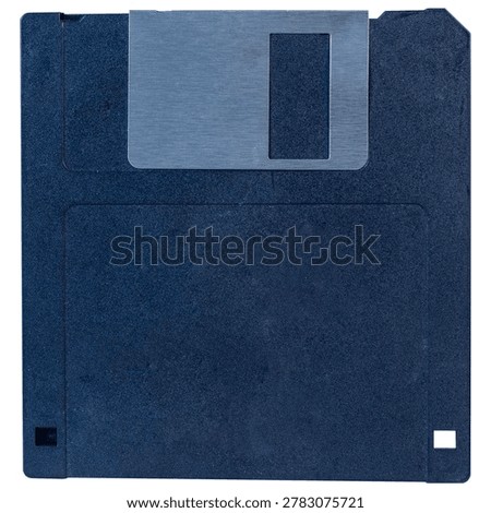 A floppy disk is a storage medium used to store data on a computer or PC. The concept of digital data storage.