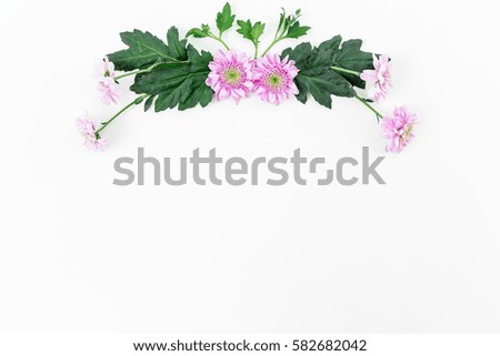 Similar – Flower frame on white background