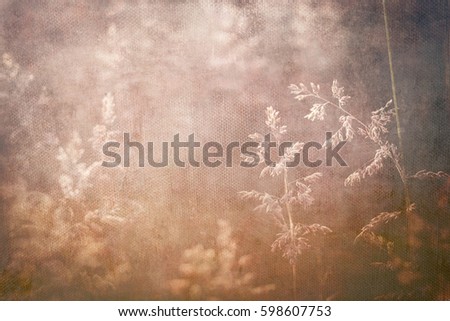 floral background with textures and gradient warm hues 