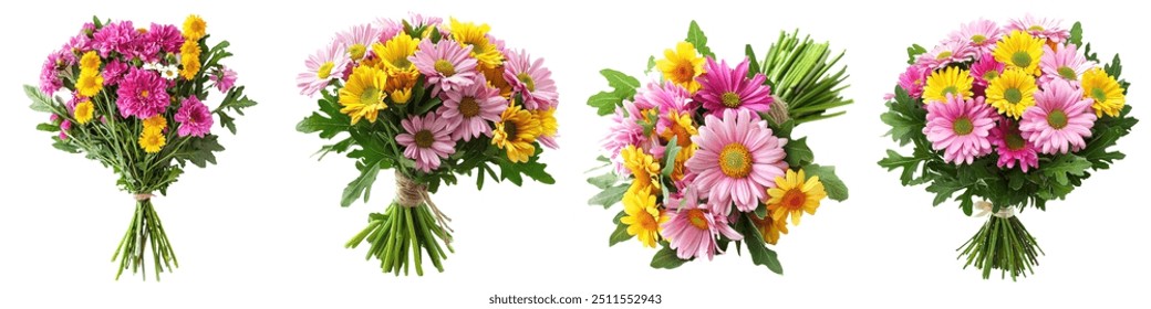 Floral bouquet made of Alstroemeria, Gerber, Rose, and Chrysanthemums