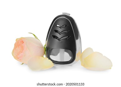 Floral Car Air Freshener On White Background