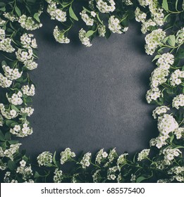 Floral frame with copyspace