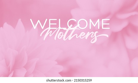 Floral Mother's Day Background With Soft, Feminine And Modern Color Scheme.