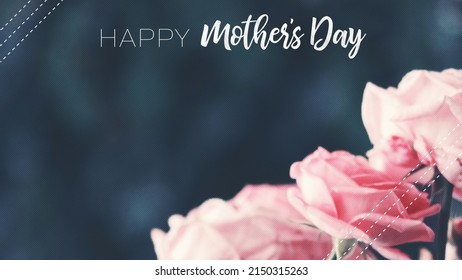 Floral Mother's Day Background With Soft, Feminine And Modern Color Scheme.