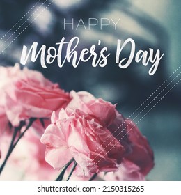 Floral Mother's Day Background With Soft, Feminine And Modern Color Scheme.