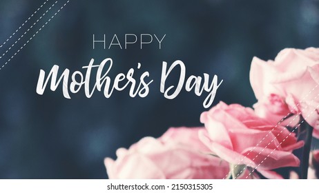 Floral Mother's Day Background With Soft, Feminine And Modern Color Scheme.