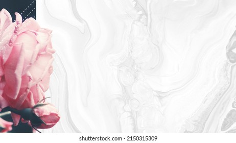 Floral Mother's Day Background With Soft, Feminine And Modern Color Scheme.