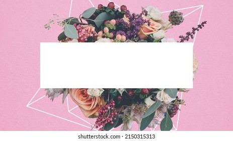 Floral Mother's Day Background With Soft, Feminine And Modern Color Scheme.