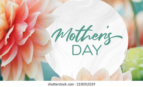 Floral Mother's Day Background With Soft, Feminine And Modern Color Scheme.