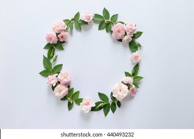 Floral Round Crown(wreath) With Pink Rose