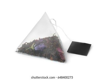 Floral  Tea Bag Isolated On White