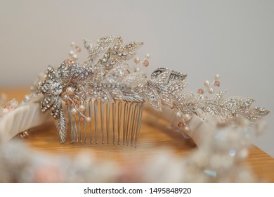 Floral Wedding Hair Piece With Pearls