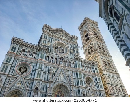 The Florence Cathedral complex: Duomo, Giotto's Campanile and Baptistery 