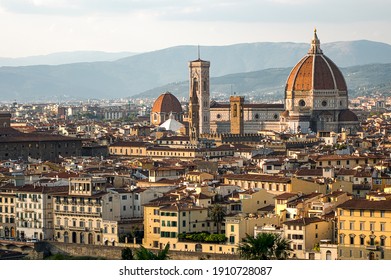 Florence Duomo Cathedral At Sunset