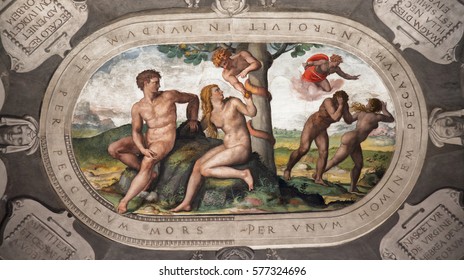 Adam Eve Painting Images Stock Photos Vectors Shutterstock