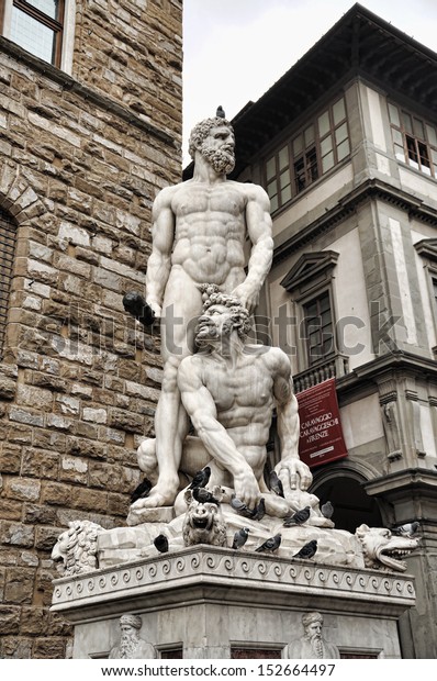 Florence Hercules Cacus By Bandinelli David Stock Photo Edit Now