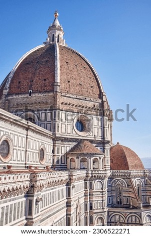 FLORENCE in Italy with the great dome of the Cathedral called Duomo di Firenze