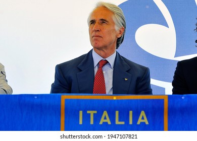 Florence, Italy - June 12 2020: Giovanni Malagò, Current President Of The Italian National Olympic Committee (CONI). Since 1 January 2019 He Is A Member Of The International Olympic Committee.