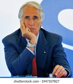 Florence, Italy - June 12 2020: Giovanni Malagò, Current President Of The Italian National Olympic Committee (CONI). Since 1 January 2019 He Is A Member Of The International Olympic Committee.