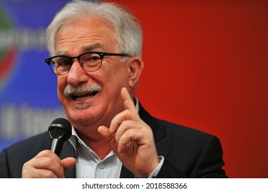 Florence, Italy - May 02 2013: Raffaele Bonanni Speaks During A Meeting Promoted By The Trade Union Association CISL (Italian Confederation Of Trade Unions).