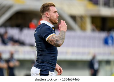 Florence, Italy, November 14 2020 Stuart Hogg (scotland) During Cattolica Test Match 2020 - Italy Vs Scotland Autumn Nations Cup Rugby Match