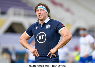 Florence, Italy, November 14 2020 Hamish Watson (scotland) During Cattolica Test Match 2020 - Italy Vs Scotland Autumn Nations Cup Rugby Match