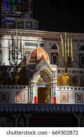 Florence, Italy - September 14, 2016: Santa Maria Novella, Tornabuoni Chapel