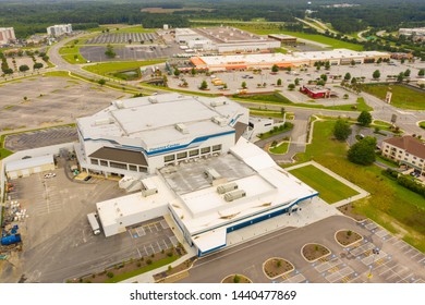 FLORENCE, SC, USA - JUNE 22, 2019: Aerial Photo Of The Florence Center South Carolina