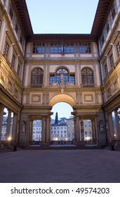 Florence - Uffizi Gallery In Morning