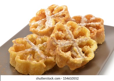 Flores Fritas Or Flores De Pascua, Typical Easter Dessert Spain