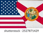 Florida flag. Florida is the southeasternmost U.S. state, with the Atlantic on one side and the Gulf of Mexico on the other. It has hundreds of miles of beaches.storm 5 category