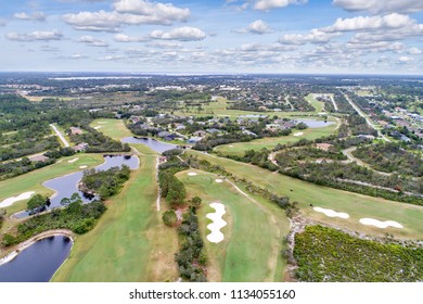 Florida Golf Course From Above