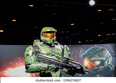 ‎Orlando, Florida - July ‎7, ‎2019: Halo Outpost Discovery, an event used to display all things halo.