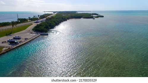 Florida Keys Bridge, Aerial View.