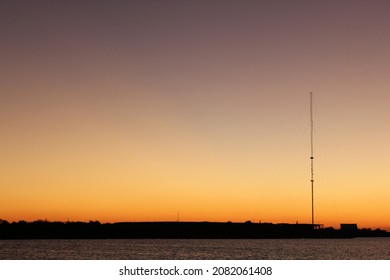 Florida Keys Sunset Along Blimp Road In Cudjoe Key, Florida.