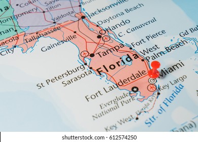 Florida the map